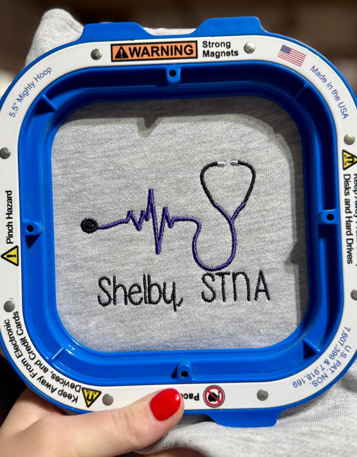 Personalized Embroidered Nurse Quarter Zip | Custom Name and Credentials | RN, LPN, STNA, CNA, MA