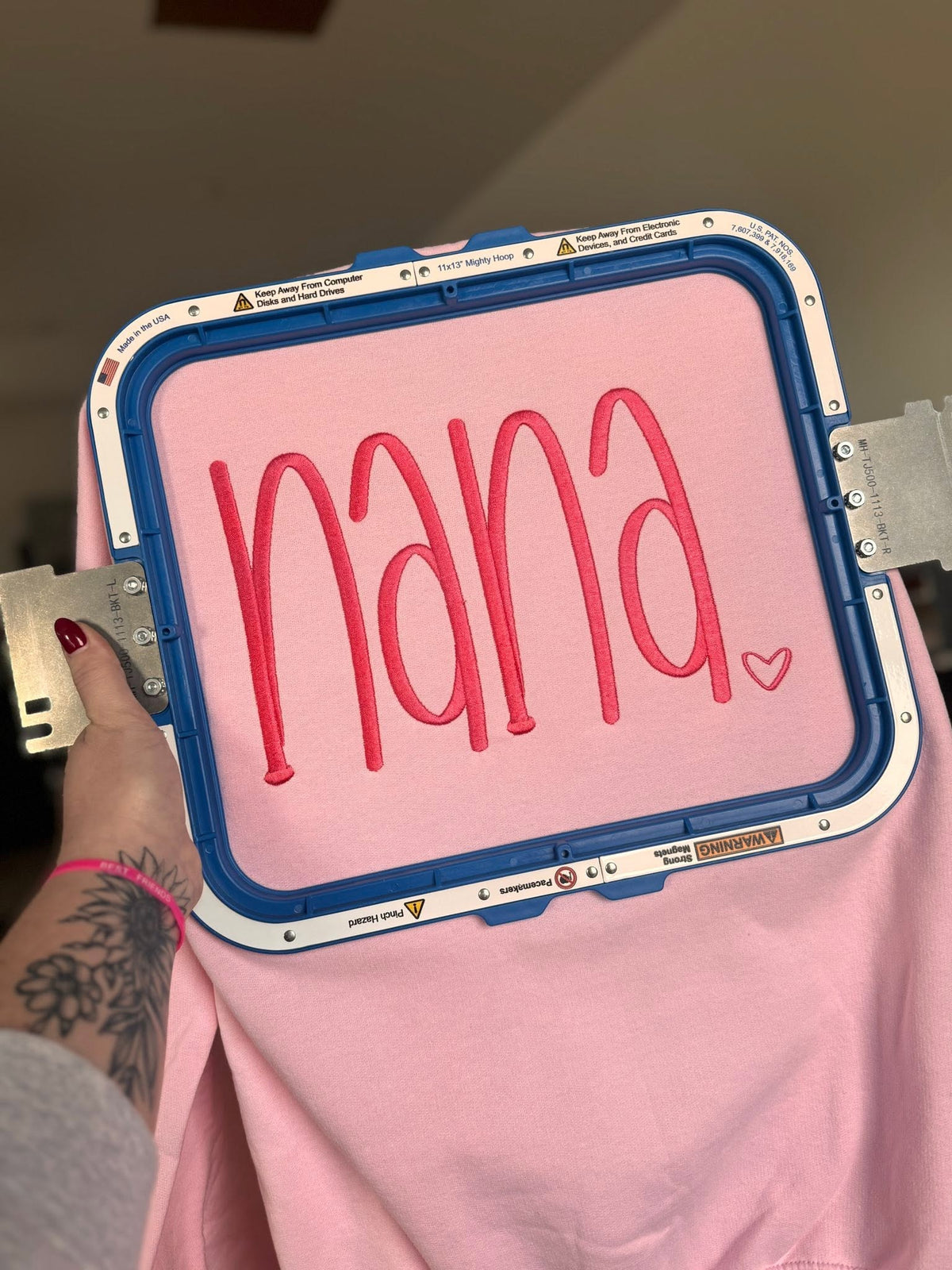 NANA embroidered crew/hoodie