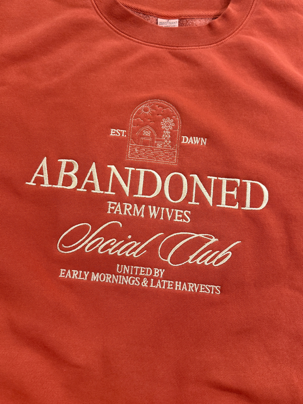 Abandoned Farm Wives Social Club embroidered crewneck