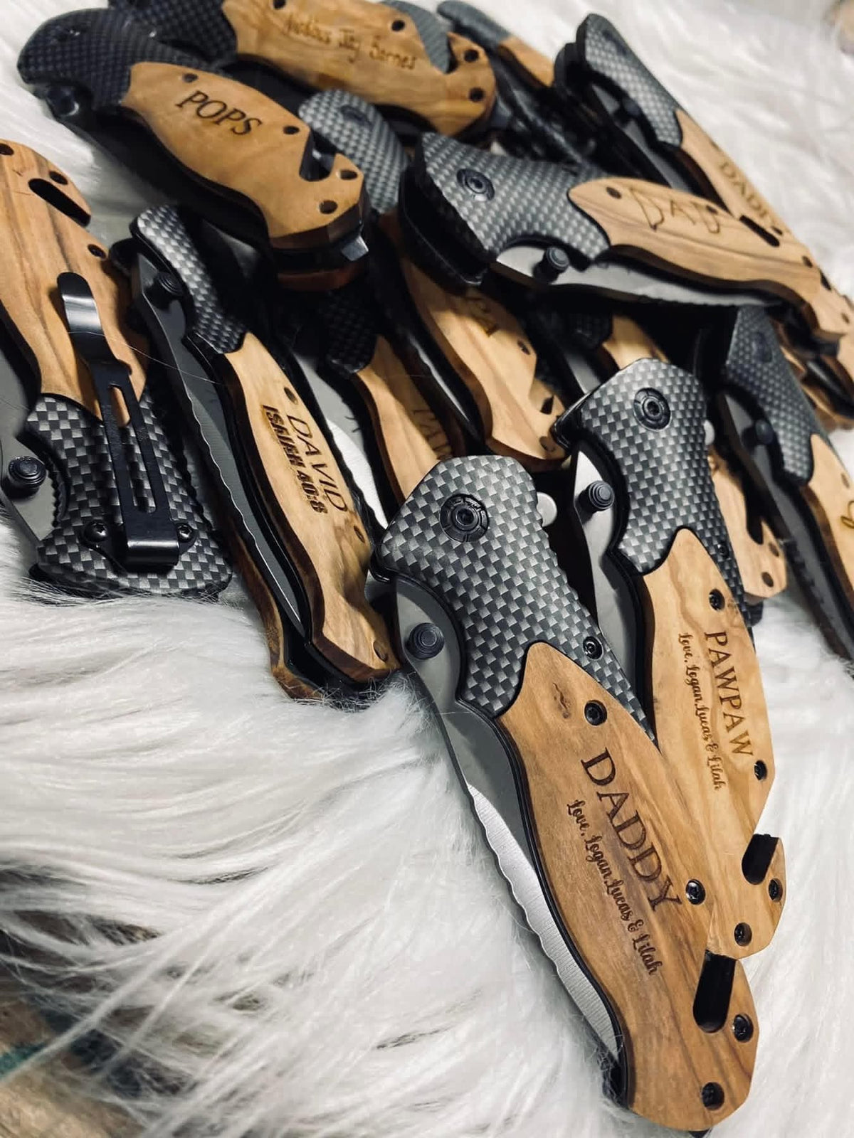 Personalized Engraved Pocket Knife | Custom Handwriting Gift for Dad, Grandpa, Husband